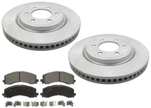 Front Coated Brake Disc Rotors Brake Pad Set for Ford Expedition 2022 2023 2024
