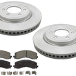 Front Coated Brake Disc Rotors Brake Pad Set for Ford Expedition 2022 2023 2024