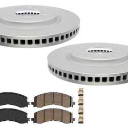 Front Coated Disc Rotors Galvanized Brake Pad for Ford Bronco Raptor 2022-2024