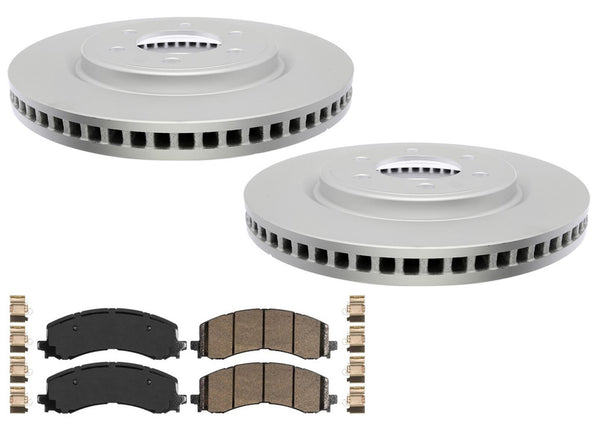 Front Coated Disc Rotors Galvanized Brake Pad for Ford Bronco Raptor 2022-2024