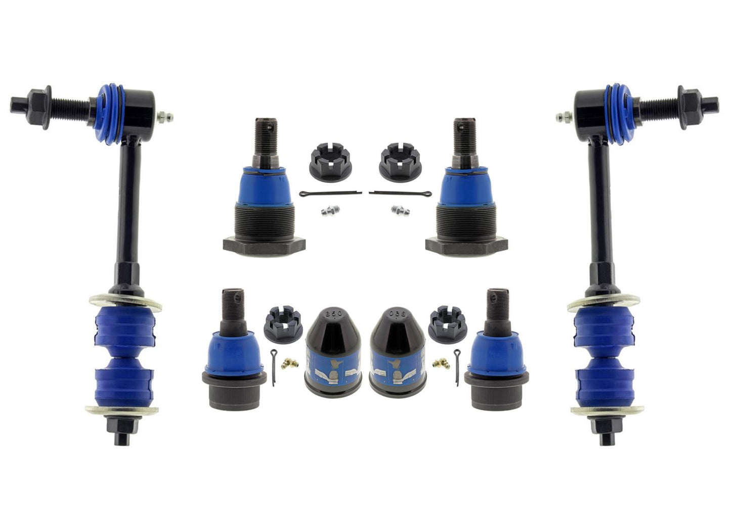 Front Upper Lower Ball Joints Sway Bar Links for Dodge Ram 4500 5500 2008-2021