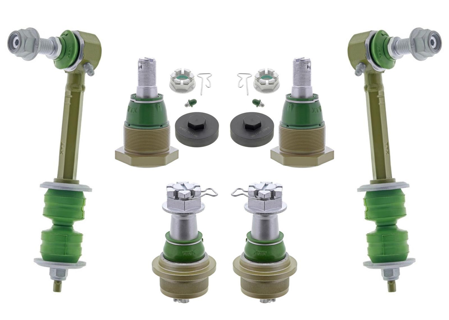 Front Upper Lower Ball Joints Sway Bar Links for Dodge Ram 4500 5500 2008-2021