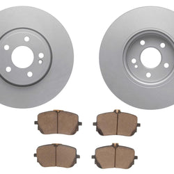 318MM Front Coated Disc Brake Rotors & Pads for Mercedes Benz CLA250 2020-2025