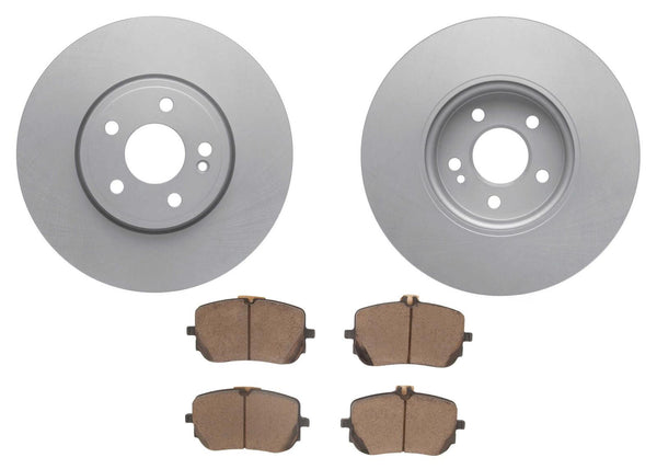 318MM Front Coated Disc Brake Rotors & Pads for Mercedes Benz CLA250 2020-2025