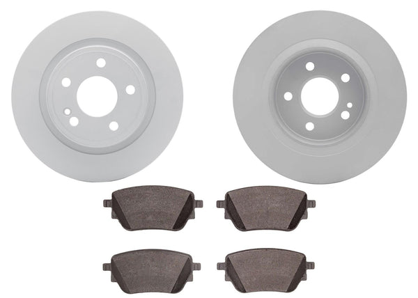 295MM Rear Coated Disc Brake Rotors & Pads for Mercedes Benz CLA250 2020-2025