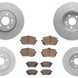 Front & Rear Coated Disc Brake Rotors & Pads for Mercedes Benz CLA250 2020-2025