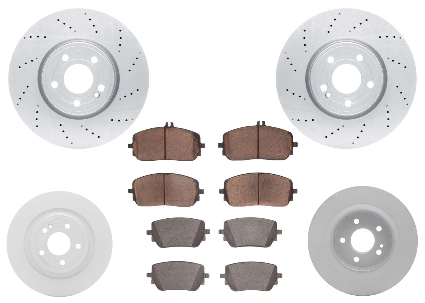 330MM & 302MM Coated Disc Brake Rotors & Pads for Mercedes Benz GLB250 2020-25