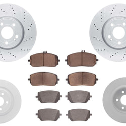 330MM & 302MM Coated Disc Brake Rotors & Pads for Mercedes Benz GLB250 2020-25