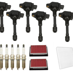 Ignition Coils Spark Plugs Tune Up Kit For Infiniti G37 3.7L 2008-2013