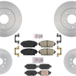 F&R Disc Brake Rotors Ceramic Pads For Mazda CX-3 2019 2020 2021 All Wheel Drive
