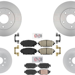 F&R Disc Brake Rotors Ceramic Pads For Mazda CX-3 2019 2020 2021 All Wheel Drive
