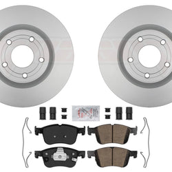 Front GEO Coated Disc Brake Rotors & Pads For Ford Bronco Sport 2021 2022 2024