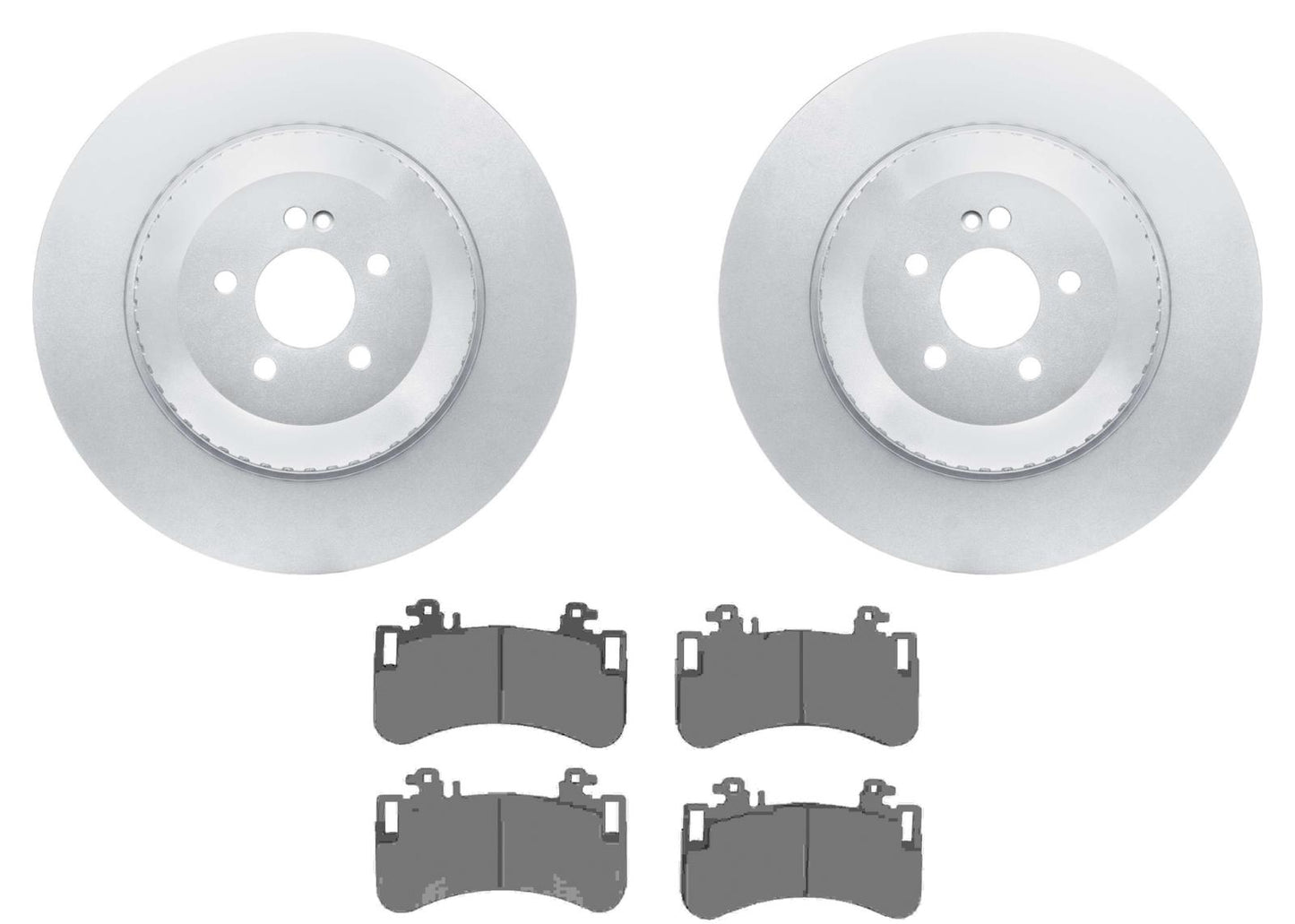 Front Coated Disc Brake Rotors & Pads for Mercedes Benz EQE350 EQE500 2023 2024