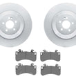 Front Coated Disc Brake Rotors & Pads for Mercedes Benz EQE350 EQE500 2023 2024