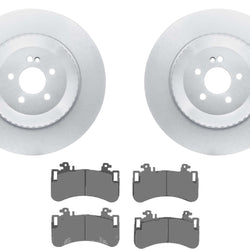 Front Coated Disc Brake Rotors & Pads for Mercedes Benz EQE350 EQE500 2023 2024