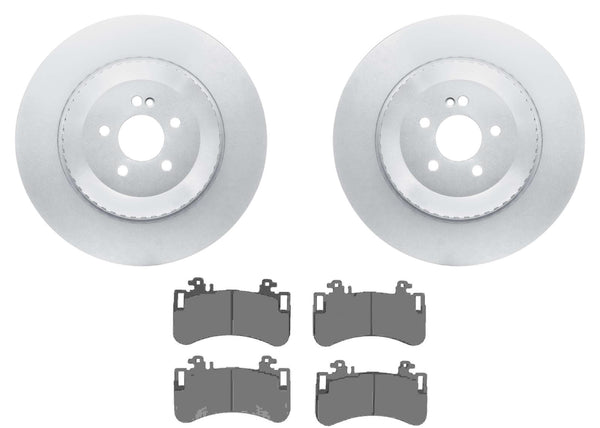 Front Coated Disc Brake Rotors & Pads for Mercedes Benz EQE350 EQE500 2023 2024