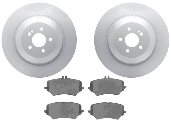 Rear Coated Disc Brake Rotors & Pads for Mercedes Benz EQE350 EQE500 2023-2024