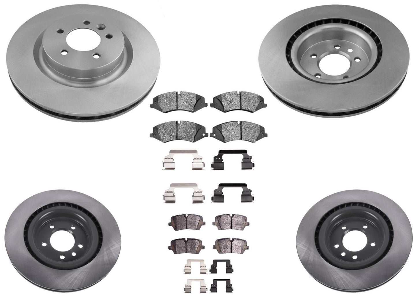 Front & Rear Disc Brake Rotors Disc Brake Pads for Land Rover Discovery 2017