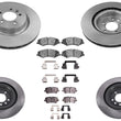 Front & Rear Disc Brake Rotors Disc Brake Pads for Land Rover Discovery 2017