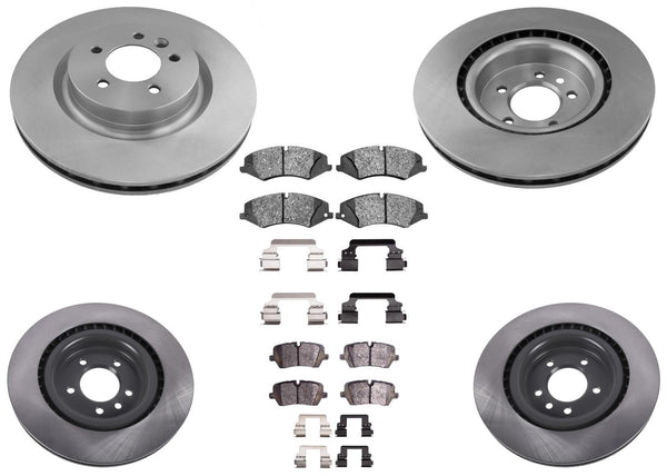 Front & Rear Disc Brake Rotors Disc Brake Pads for Land Rover Discovery 2017