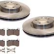 Front Disc Brake Rotors & Pads for Land Rover Discovery 2018 2019 2020 3.0L Gas