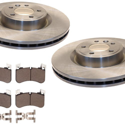 Front Disc Brake Rotors & Pads for Land Rover Discovery 2018 2019 2020 3.0L Gas