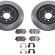 Rear Disc Brake Rotors Disc Brake Pads for Land Rover Discovery 2017 2020 2024