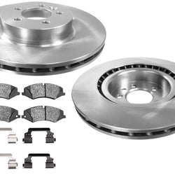 Front Disc Brake Rotors Disc Brake Pads for Land Rover Discovery 2017
