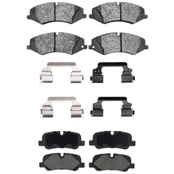 Front Rear Ceramic Disc Brake Pads for Land Rover LR4 2010 2012 2013 2014 2016