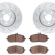 Front Coated Disc Brake Rotors & Pads for Mercedes Benz AMG CLA250 330MM 2020-25