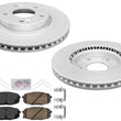 Front Coated Brake Rotors Pads For KIA Seltos 2021-2024 Front Wheel Drive Models