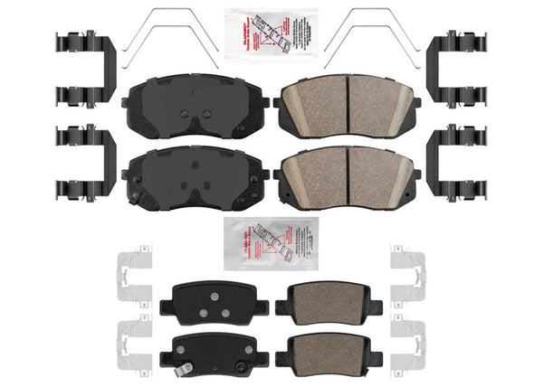 Front Rear Ceramic Disc Brake Pads For KIA Seltos 21-24 AWD Turbo Electric PB