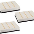 3 Pack Engine Air Filter For Chevrolet Silverado 2500 HD 6.6L 2011 2012 15 2016