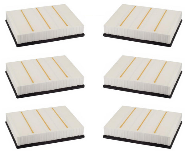 6 Pack Engine Air Filter For Chevrolet Silverado 2500 HD 6.6L 2011 2012 15 2016