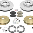 Front Brake Rotors Pads Rear Drums Shoes Hardware For Toyota Corolla 09-13 1.8L