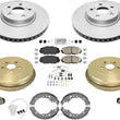Front Brake Rotors & Pads Drums Shoes Hardware For Toyota Corolla 2009-13 1.8L