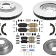 Coated Brake Rotors & Brake Pads for Hyundai Tucson 2010-2012 Front Wheel Drive