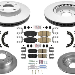 Coated Brake Rotors & Brake Pads for Hyundai Tucson 2010-2012 Front Wheel Drive