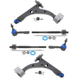 Front Lower Control Arms Tie Rods Sway Bar Links for Chevrolet Cruz 2016-2019