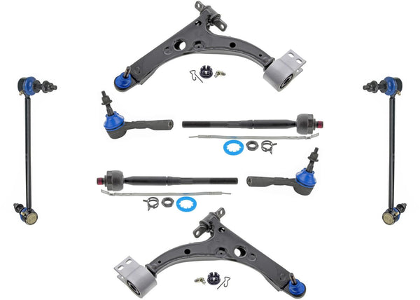 Front Lower Control Arms Tie Rods Sway Bar Links for Chevrolet Cruz 2016-2019
