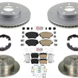 Front Coated Brake Rotors & Brake Pads for Toyota Rav4 Rav-4 2004-2005