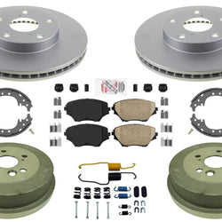 Coated Brake Rotors & Brake Pads Brake Drums for Toyota Rav4 Rav-4 2001-2002