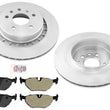 Rear Vented Disc Brake Rotors & Pads for Saab 9-5 2002 03 04 05 06 07 08 2009