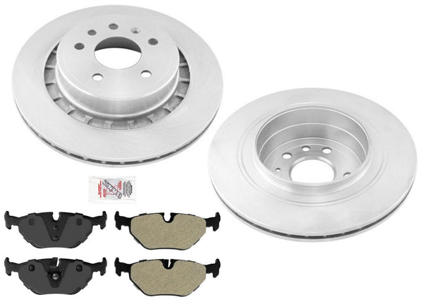 Rear Vented Disc Brake Rotors & Pads for Saab 9-5 2002 03 04 05 06 07 08 2009