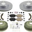 Coated Brake Rotors & Brake Pads Brake Drums Shoes for Toyota Rav4 Rav-4 2003
