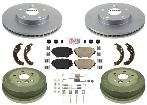 Coated Brake Rotors & Brake Pads Brake Drums Shoes for Toyota Rav4 Rav-4 2003
