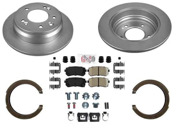 Coated Brake Rotors & Brake Pads for KIA Sportage 2011-2015 Front Wheel Drive