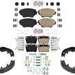 Front Rear Ceramic Disc Brake Pads Parking Shoes for Toyota Rav4 Rav-4 2004-2005