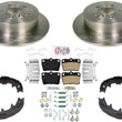 Rear Disc Brake Rotors & Brake Pads Shoes for Toyota Rav4 Rav-4 2004-2005