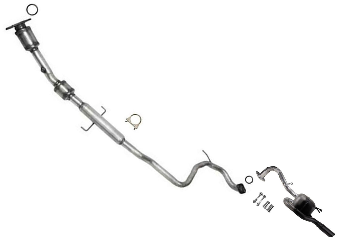 Catalytic Converter Pipe Resonator Rear Muffler for Scion XD 2008 2009 2010 2012